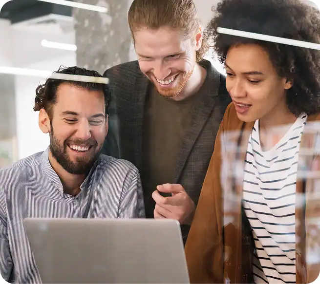 Professionals collaborating on a local SEO strategy